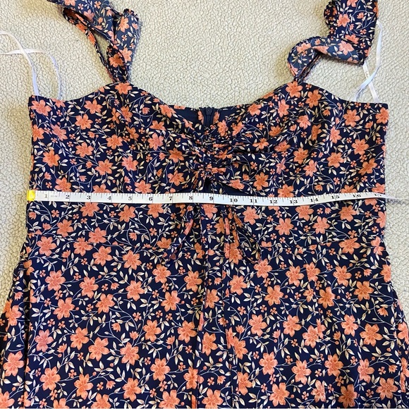 NWOT lulus The Way to Love Navy Blue Floral Print Ruffled Maxi Dress - Picture 6 of 9